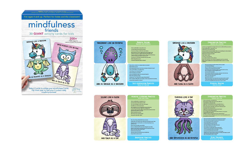 Mindful Living Mindfulness Friends Cards - Édition anglaise