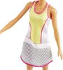 Barbie Blonde Tennis Player Doll with Chic Tennis Outfit, Racket and Ball