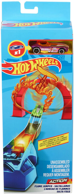 Hot Wheels - Coffret Cascade - Anneau de flammes. - Notre Exclusivité