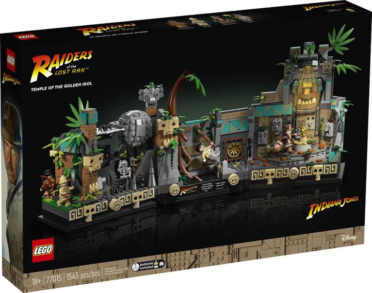 LEGO Indiana Jones Le temple de l'idole dorée 77015 Ensemble de construction (1 545 pièces)