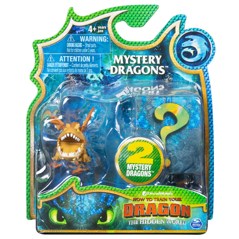 How To Train Your Dragon, Meatlug Mystery Dragons 2-Pack, Collectible Dragon Figures