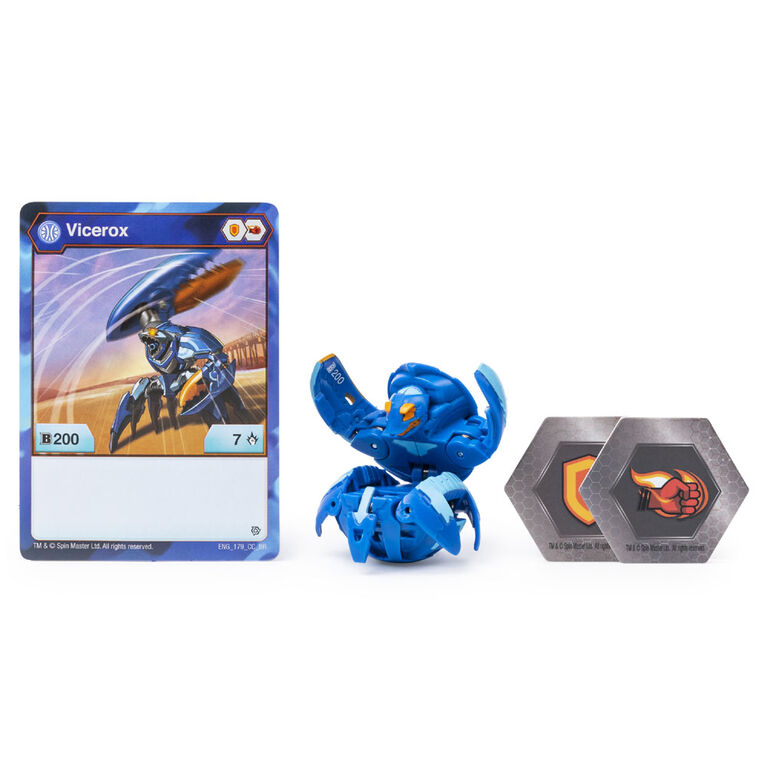 Bakugan, Vicerox, 2-inch Tall Collectible Action Figure and Trading Card