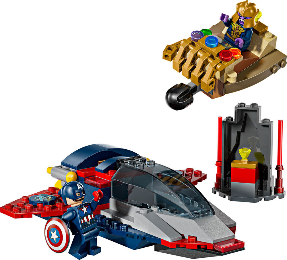 LEGO Marvel Captain America vs. Thanos Building Toy for Kids, Boys & Girls, Ages 4+ - 76319