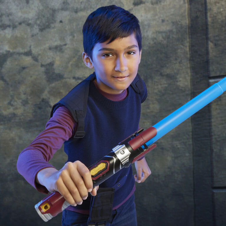 Star Wars Lightsaber Forge Anakin Skywalker Extendable Blue Lightsaber