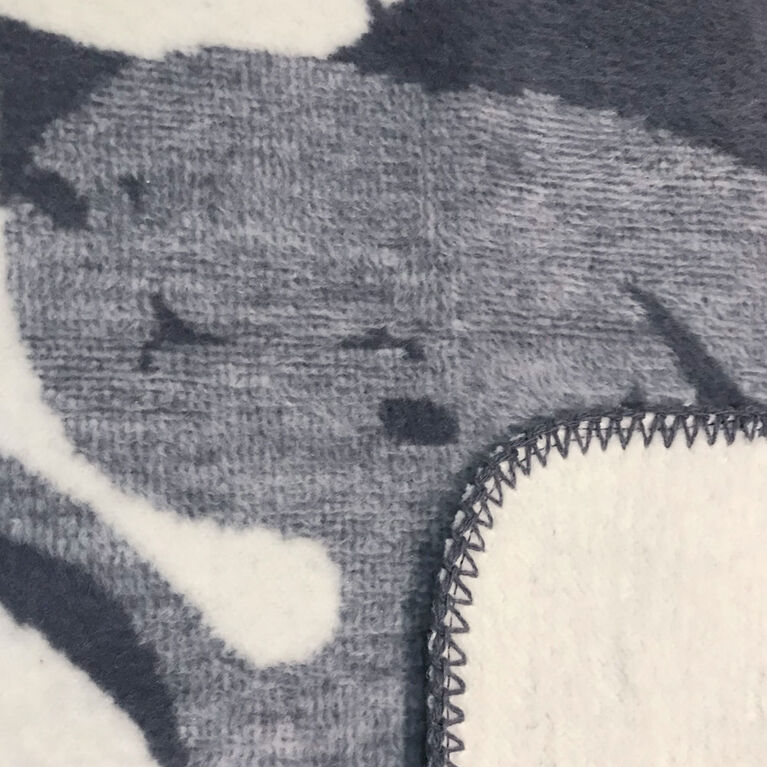 Couverture Jacquard Koala Baby - Crème/Gris Lapin