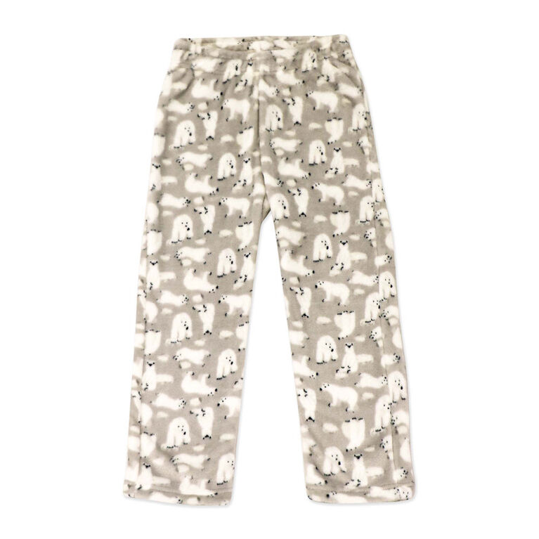Jesse & Lulu Lounge Pajama Pants: Grey Polar Bear Extra Large