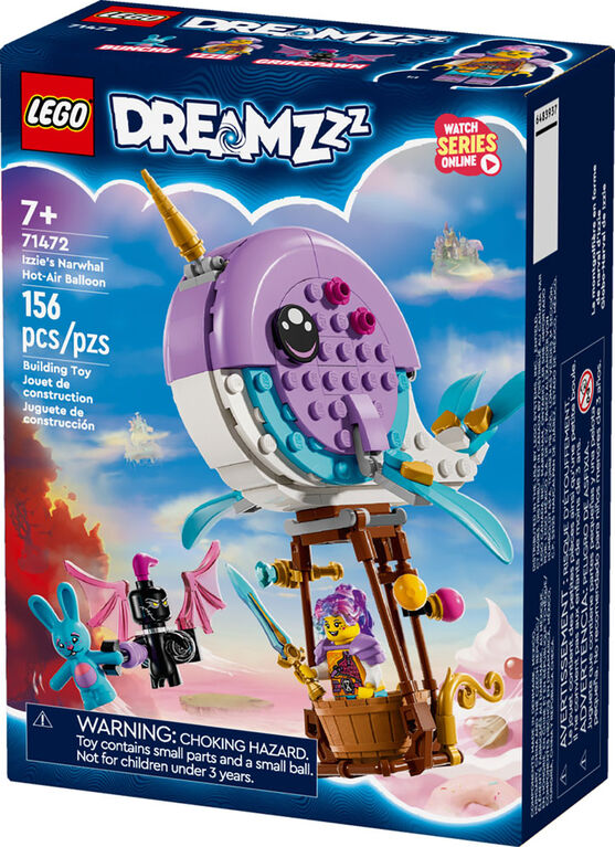 LEGO DREAMZzz Izzie's Narwhal Hot-Air Balloon Toy 71472