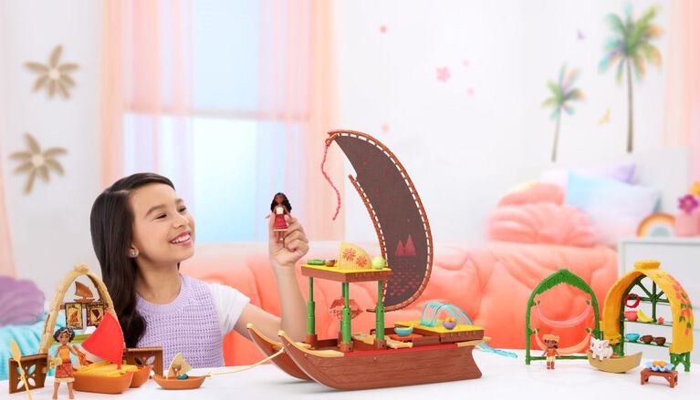 Disney Moana 2 Toys, Moana & Simea Village Home Playset