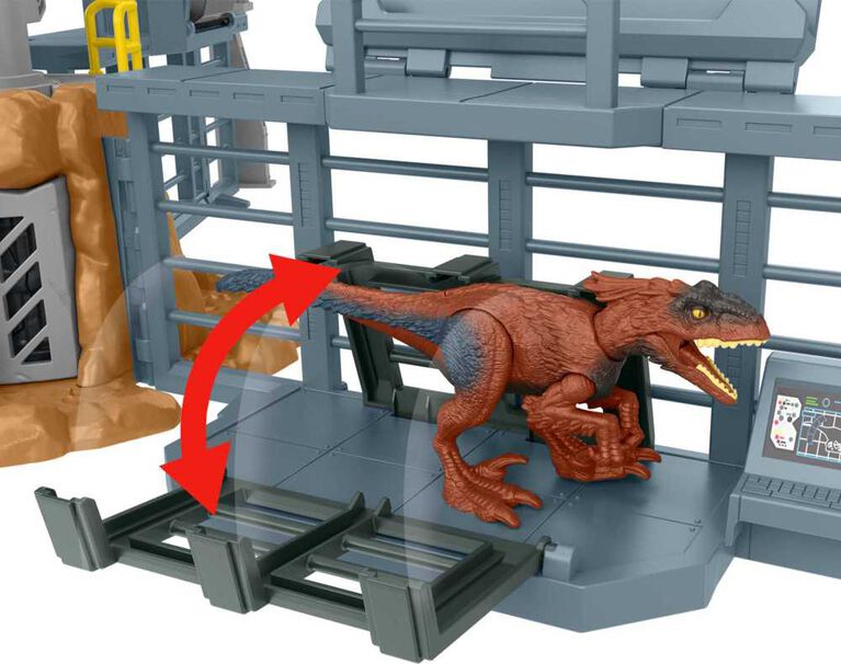 Jurassic World Dominion Outpost Chaos Playset Build and Destruct