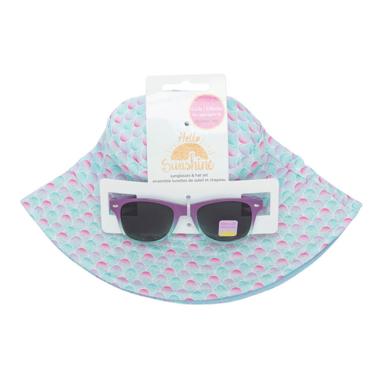 Mermaid 2 Piece Set - Sunglass & Bucket Hat