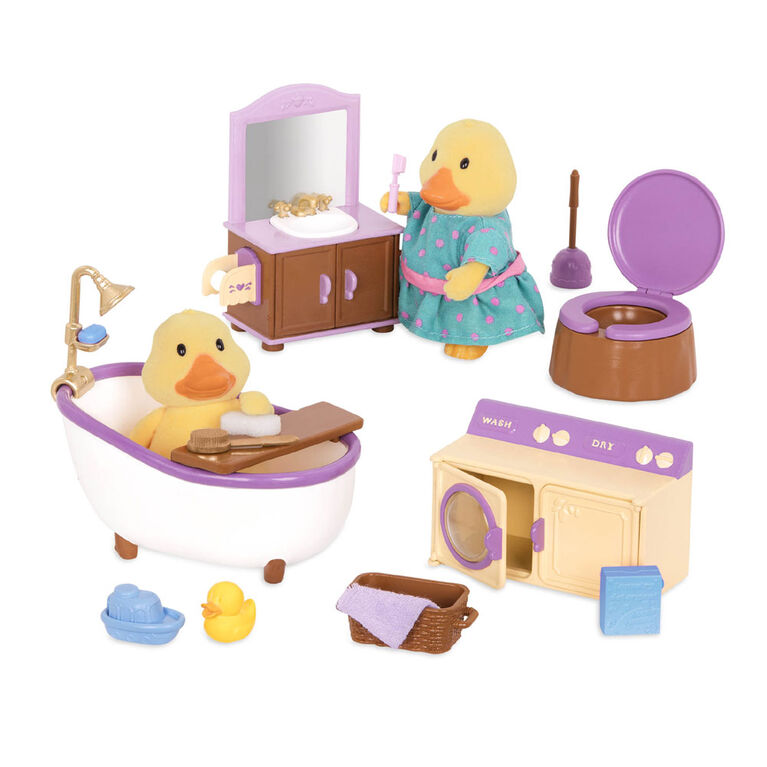 Li'l Woodzeez, Bathroom & Laundry Playset