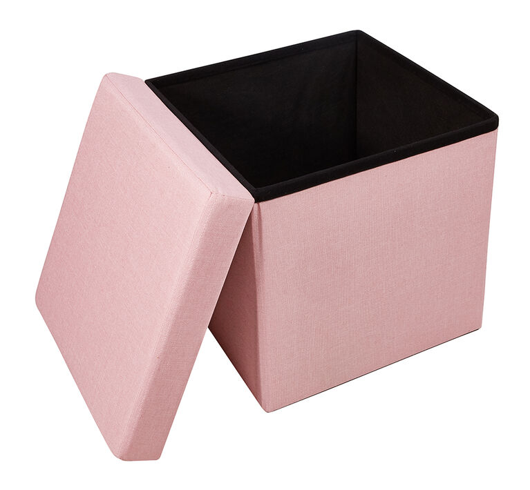 Pouf Kvell rose 15 pouces