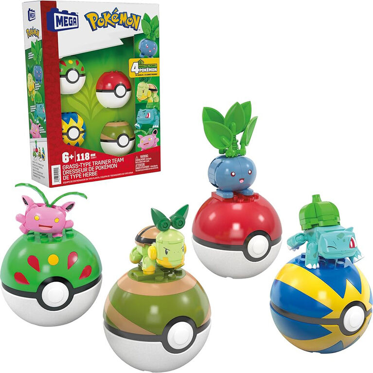 MEGA Pokémon-Dresseur de Pokémon type Plante-coffret de construction 118 pcs