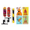 Tech Deck, Toy Machine Skateboards Versus Series, Collectible Fingerboard 2-Pack and Obstacle Set