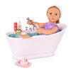 Our Generation Bubbly Bathtime Bathtub Accessory with Water Sounds for 18-inch Dolls