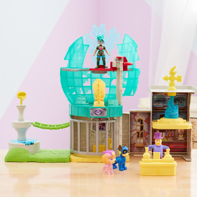 PAW Patrol: The Mighty Movie, Observatory Playset, with Mighty Pups  Marshall, Vee & Mayor Humdinger Toy Figures