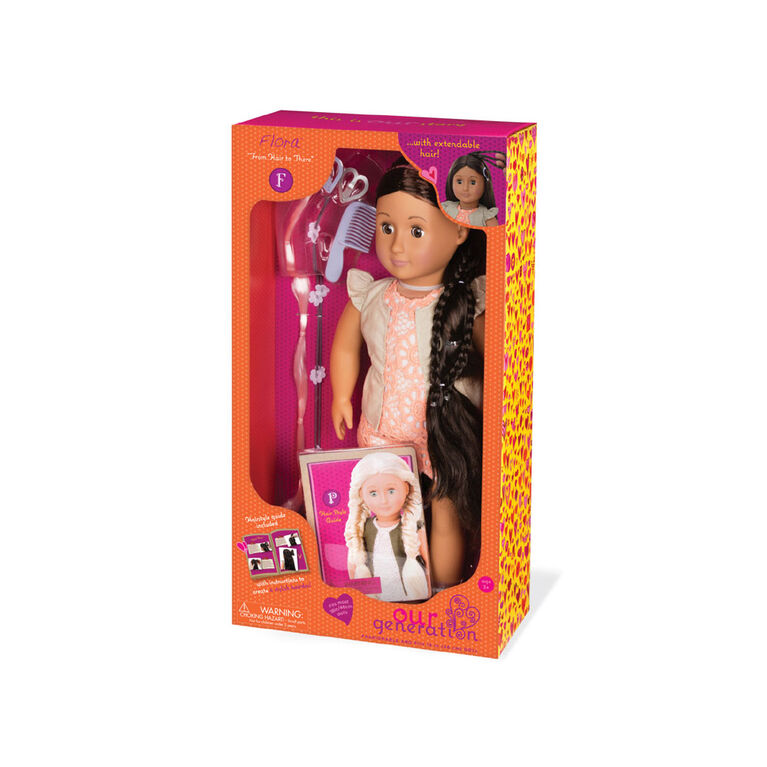 Our Generation, Flora, From Hair To There, 18-inch Hair Play Doll - English Edition