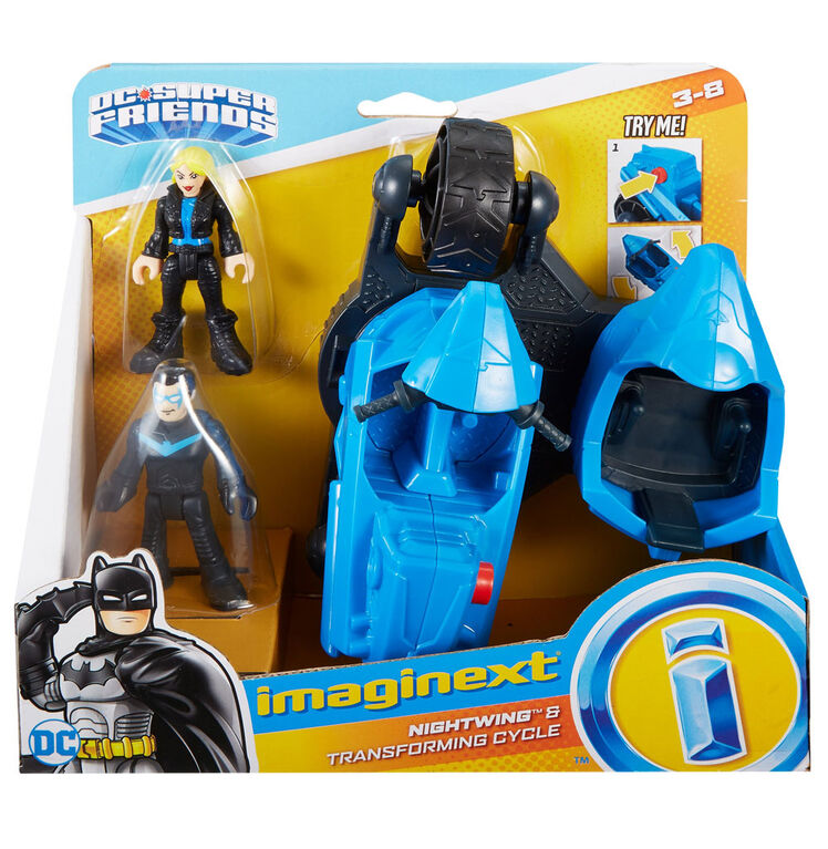 Fisher-Price Imaginext DC Super Friends Nightwing & Transforming Cycle