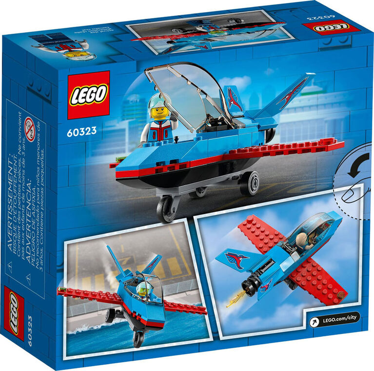 LEGO City Stunt Plane 60323 Building Kit (59 Pieces)