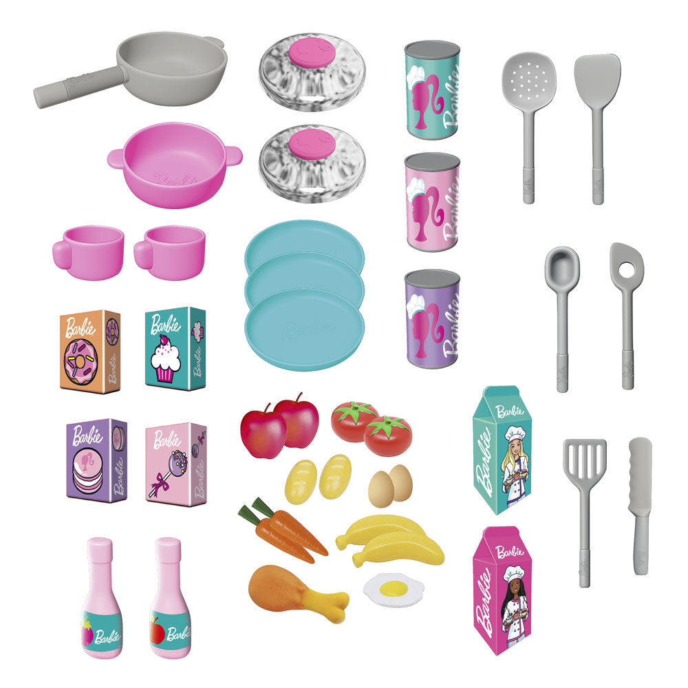 Barbie kitchen cooking hot sale