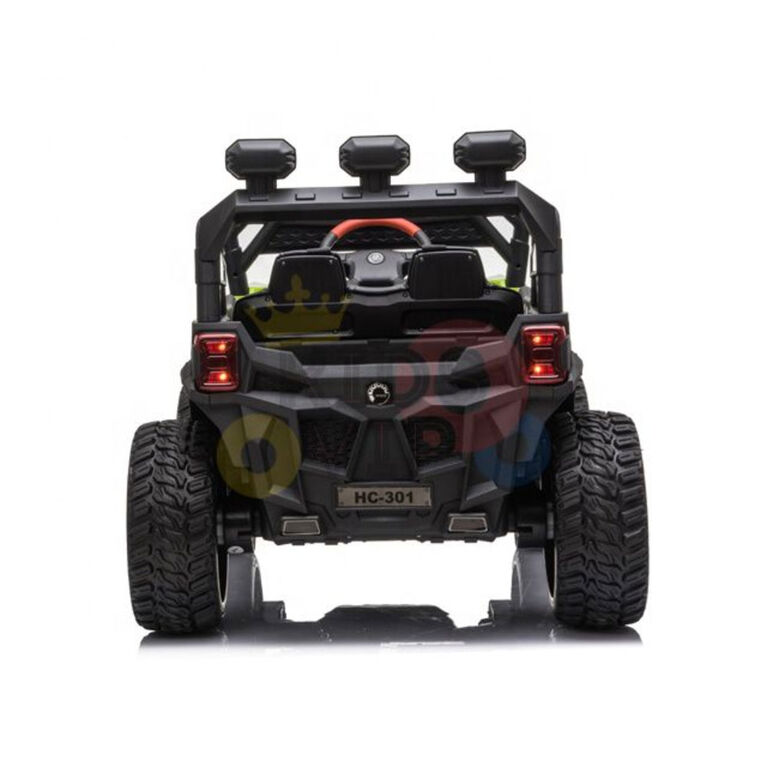 KidsVip 12V Kids and Toddlers Junior Sport Utility Ride On Buggy/UTV w/Remote Control - Green - English Edition