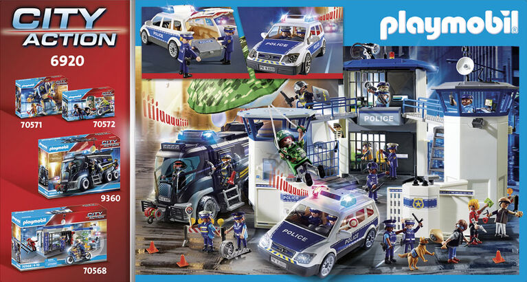 Playmobil - Voiture de policiers avec gyrophare et sirene