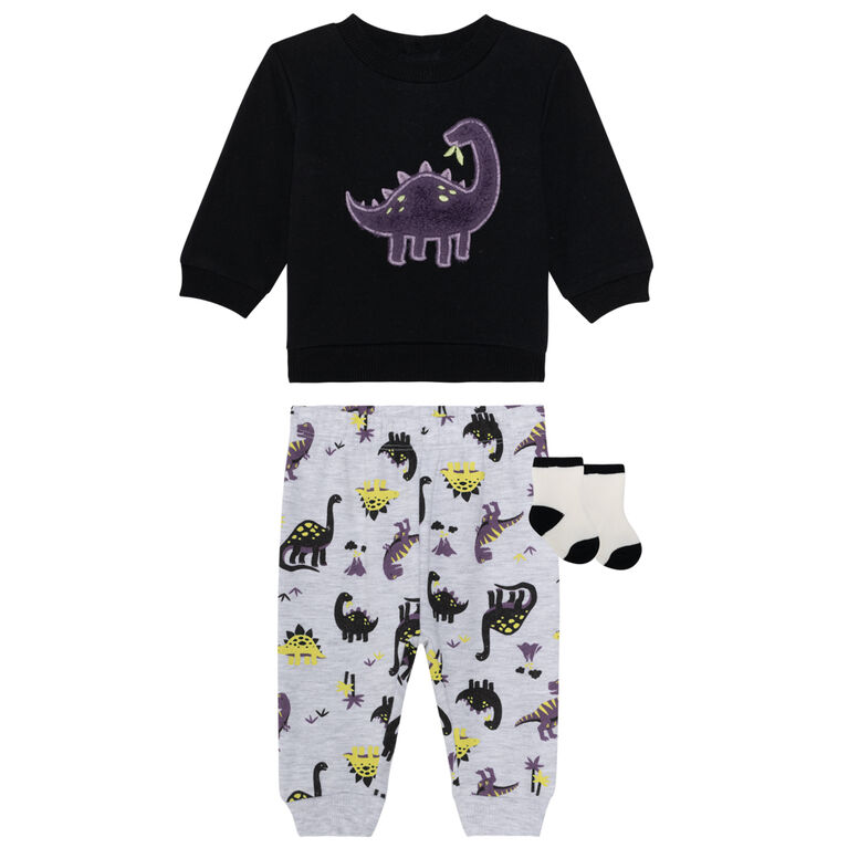 PL Baby Jogger Set Black Dino 