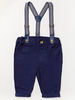 Ensemble de bretelles garçon Little Gent bleu marine 0-3M