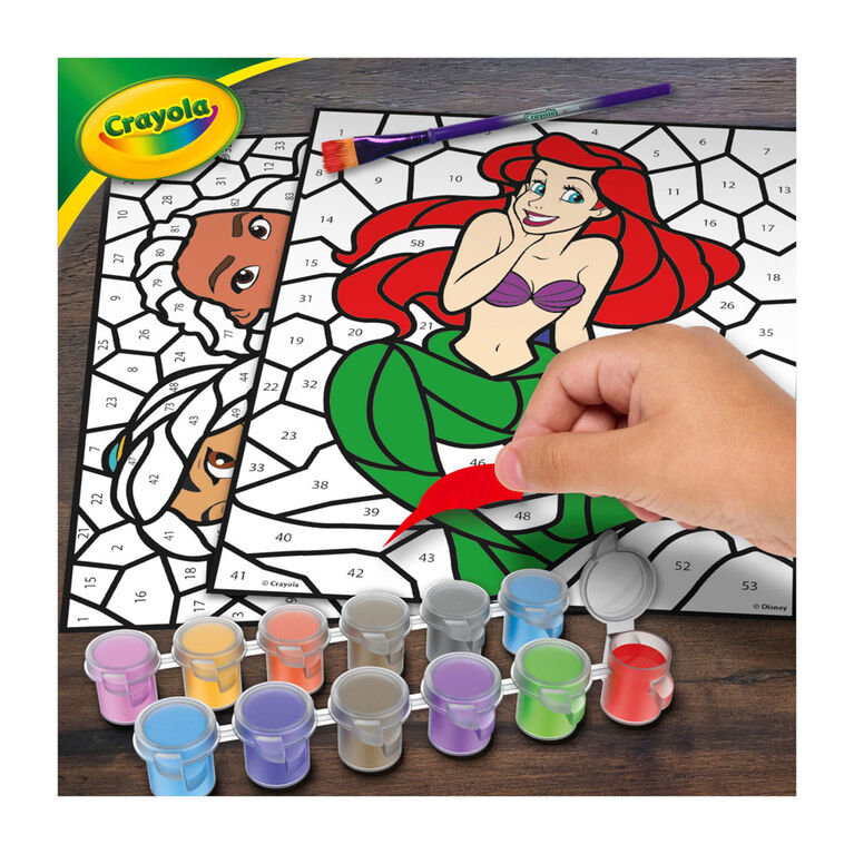 Trousse d'autocollants mosaïques Paint & Peel de Crayola, Princesses Disney