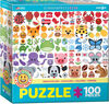 Emojicolors puzzle 100 pièces