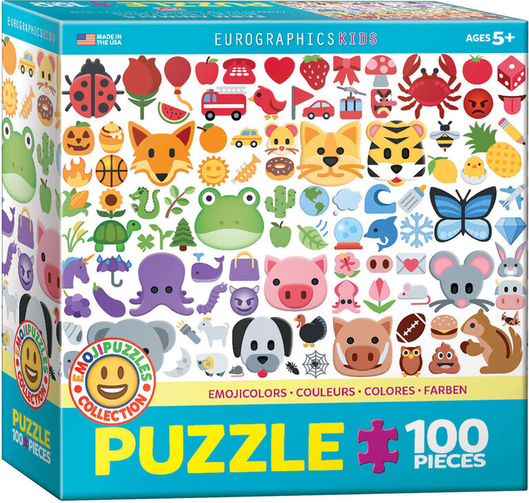 Emojicolors puzzle 100 pièces