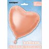 Ballon Aluminum En Forme De Coeur 18 Po - Rose Or