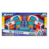 Ensemble combiné de lanceur de fléchettes en mousse X-Shot Excel Double Xcess (48 fléchettes 5 canettes)