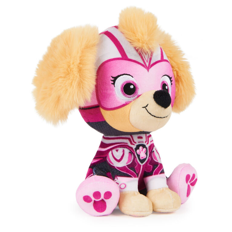 PAW Patrol: The Mighty Movie, Mighty Pups Skye Plush Toy, 7-Inch Tall, Premium Stuffed Animals