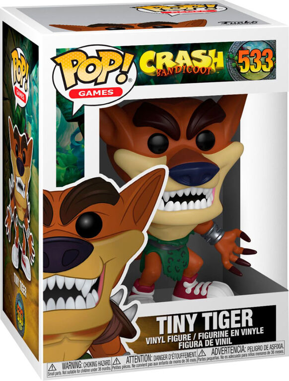Figurine en Vinyle Tiny Tiger par Funko POP! Crash Bandicoot