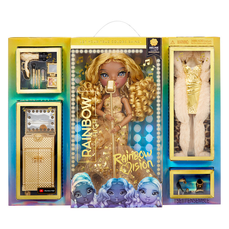 Rainbow Vision Rainbow High Rainbow Divas- Meline Luxe (Gold Yellow) Fashion doll