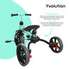 Yvolution Velo Flippa 3-en-1 Tricycle transformable en draisienne  - Bleu canard