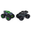 Monster Jam, Official Alien Invasion vs. Soldier Fortune Black Ops Color-Changing Die-Cast Monster Trucks, 1:64 Scale