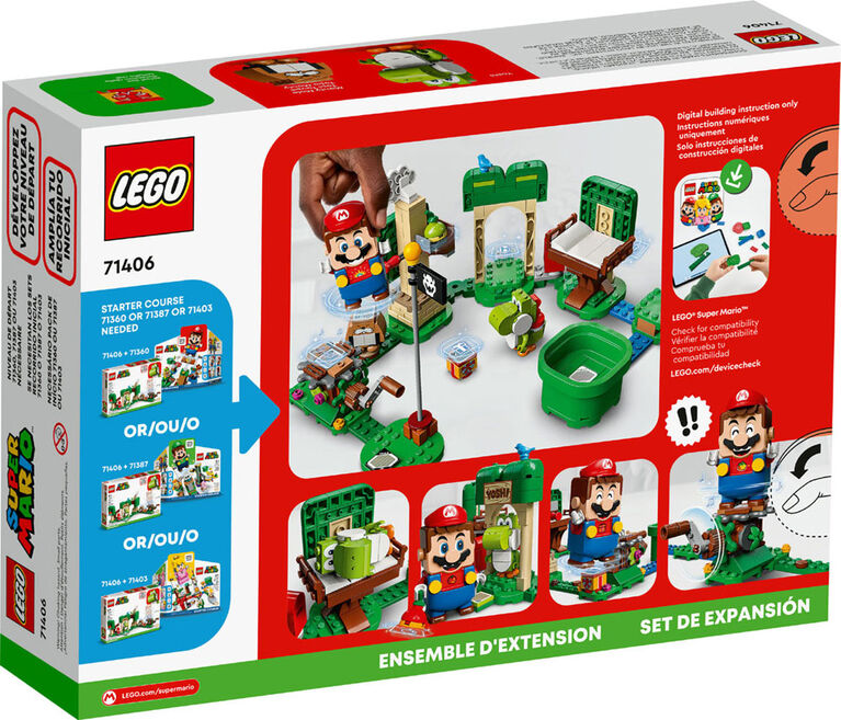 LEGO Super Mario Ensemble d'extension La maison de cadeaux de Yoshi 71406 Ensemble de construction (246 pièces)