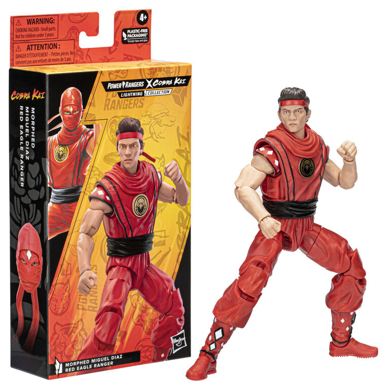 Power Rangers Lightning Collection Mighty Morphin X Cobra Kai Miguel Diaz Red Eagle Ranger 6-Inch Action Figure - R Exclusive