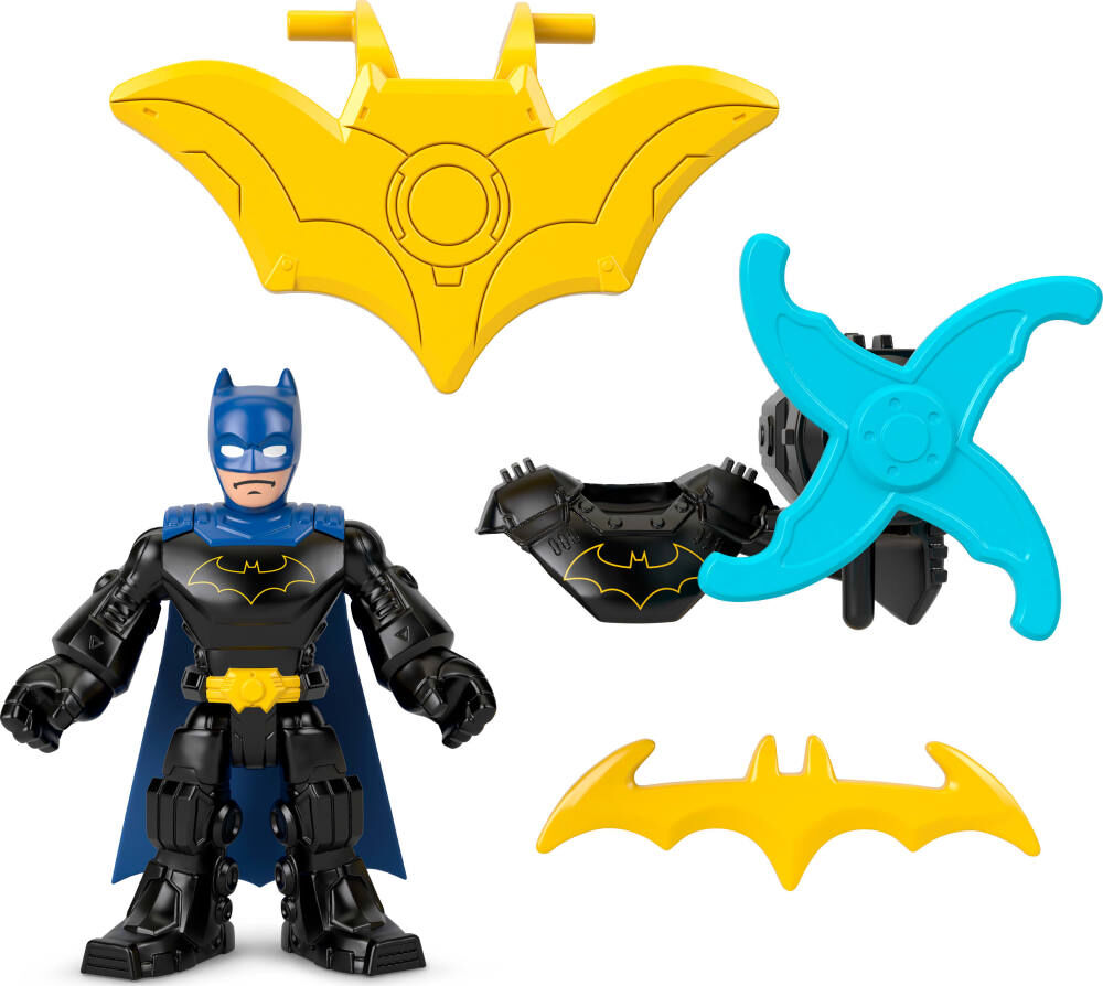 Fisher-Price Imaginext DC Super Friends Metal Force Batman Action Figure & Accessories Set, 3-inch