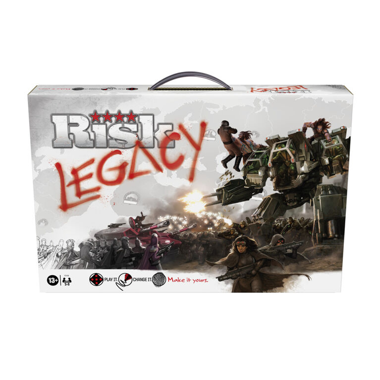 Avalon Hill Risk Legacy Strategy Tabletop Game, Immersive Narrative Game - English Edition