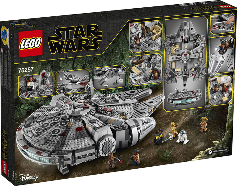 LEGO Star Wars Faucon Millenium 75257 (1353 pièces)