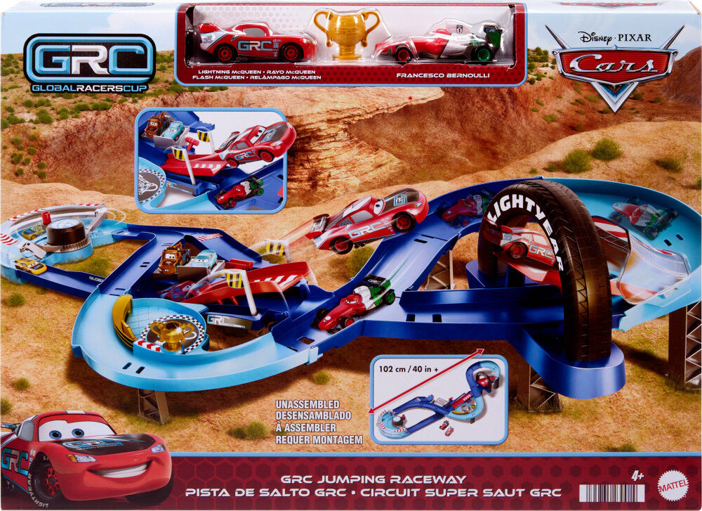 Lightning mcqueen mini race track discount