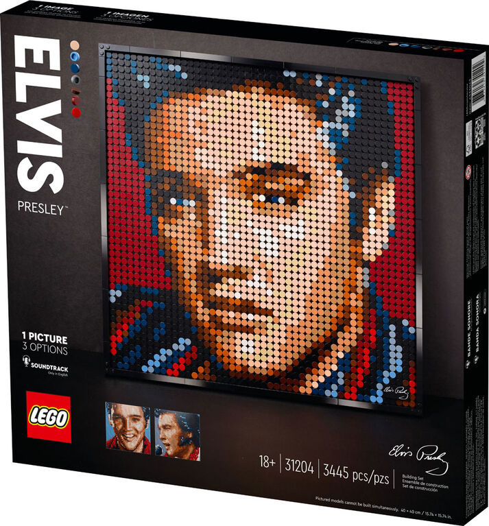 LEGO Art Elvis Presley " Le King " Ensemble de construction 31204 (3 445 pièces)