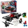LEGO Marvel Spider-Man contre la puissante voiture de Venom, Jouet à construire, Ensemble de véhicule et figurines 76309