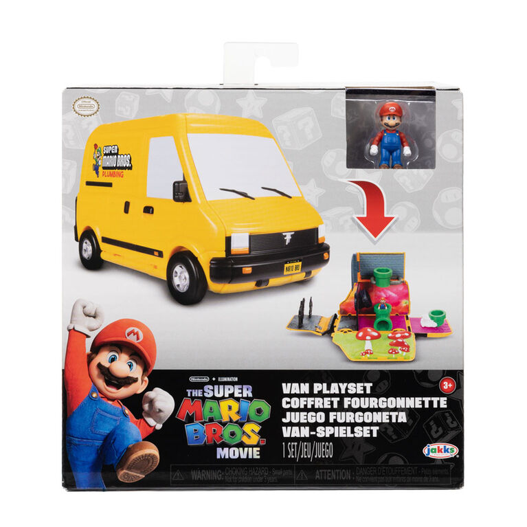 Super Mario Bros Le Film - Coffret Camion avec figurine miniature Mario de 1,25"