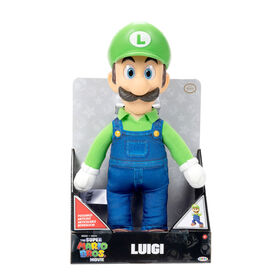 Super Mario Bros Le Film - Peluche posable de 14" - Luigi