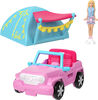 Barbie Mini BarbieLand Coffrets avec poupée 4 cm et véhicule iconique - Jeep