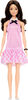 Barbie Fashionistas Doll #224 with Black Hair, Pink Gingham Dress & Accessories, 65th Anniversary